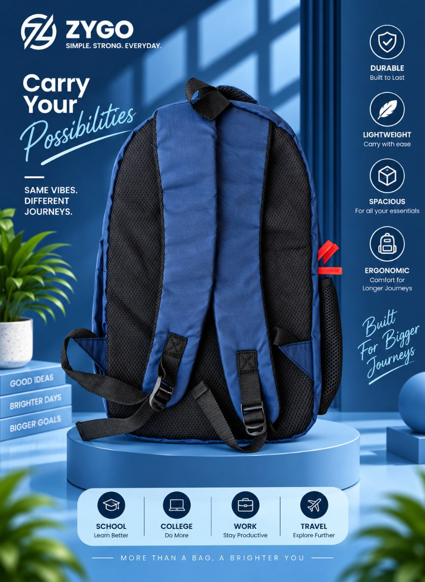 Zygo Royal Blue Laptop Backpack - Image 2