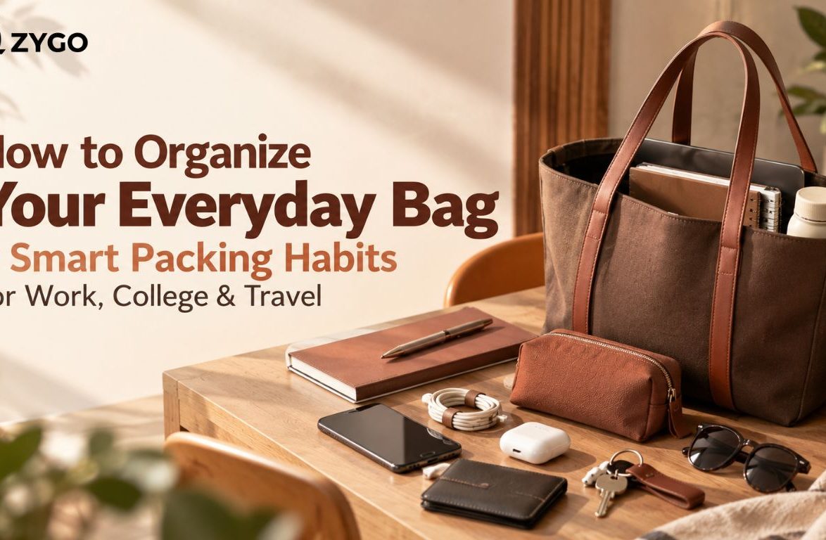 How to organize your everyday bag with smart packing habits for work, college, and travel