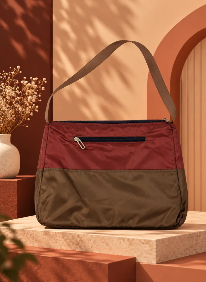 Crossbody Shoulder Maroon Bag - Image 2