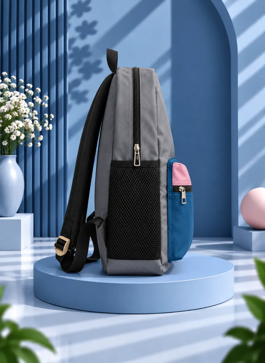 ZYGO Grey Multi-Tone Laptop Pocket Backpack - Image 3